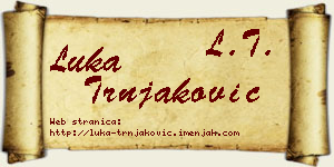 Luka Trnjaković vizit kartica